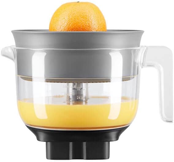 KitchenAid 5KSB1CPA Zitruspresse, Kunststoff, Transparent und Grau