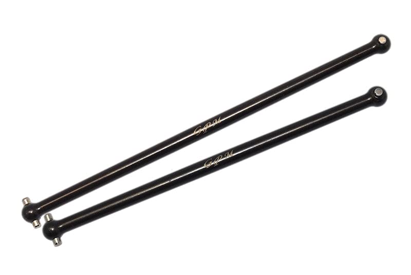 GPM Arrma 1/7 FIRETEAM Tactical Unit 6S BLX ARA7618 Tuning Teile Carbon Steel Dogbone - 2Pc Set Blac