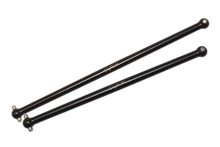 GPM Arrma 1/7 FIRETEAM Tactical Unit 6S BLX ARA7618 Tuning Teile Carbon Steel Dogbone - 2Pc Set Blac