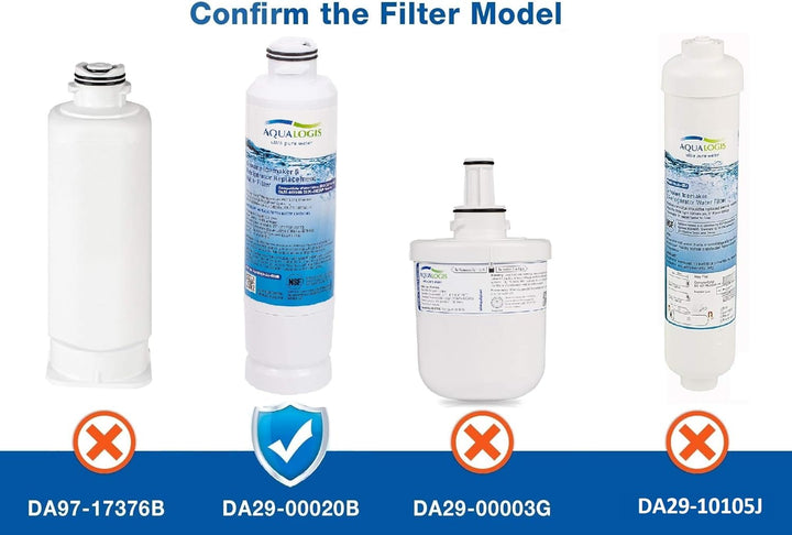 2 x Aqualogis Wasserfilter ersetzt Samsung DA29-00020B, DA29-00020A, HAF-CIN, HAFCIN
