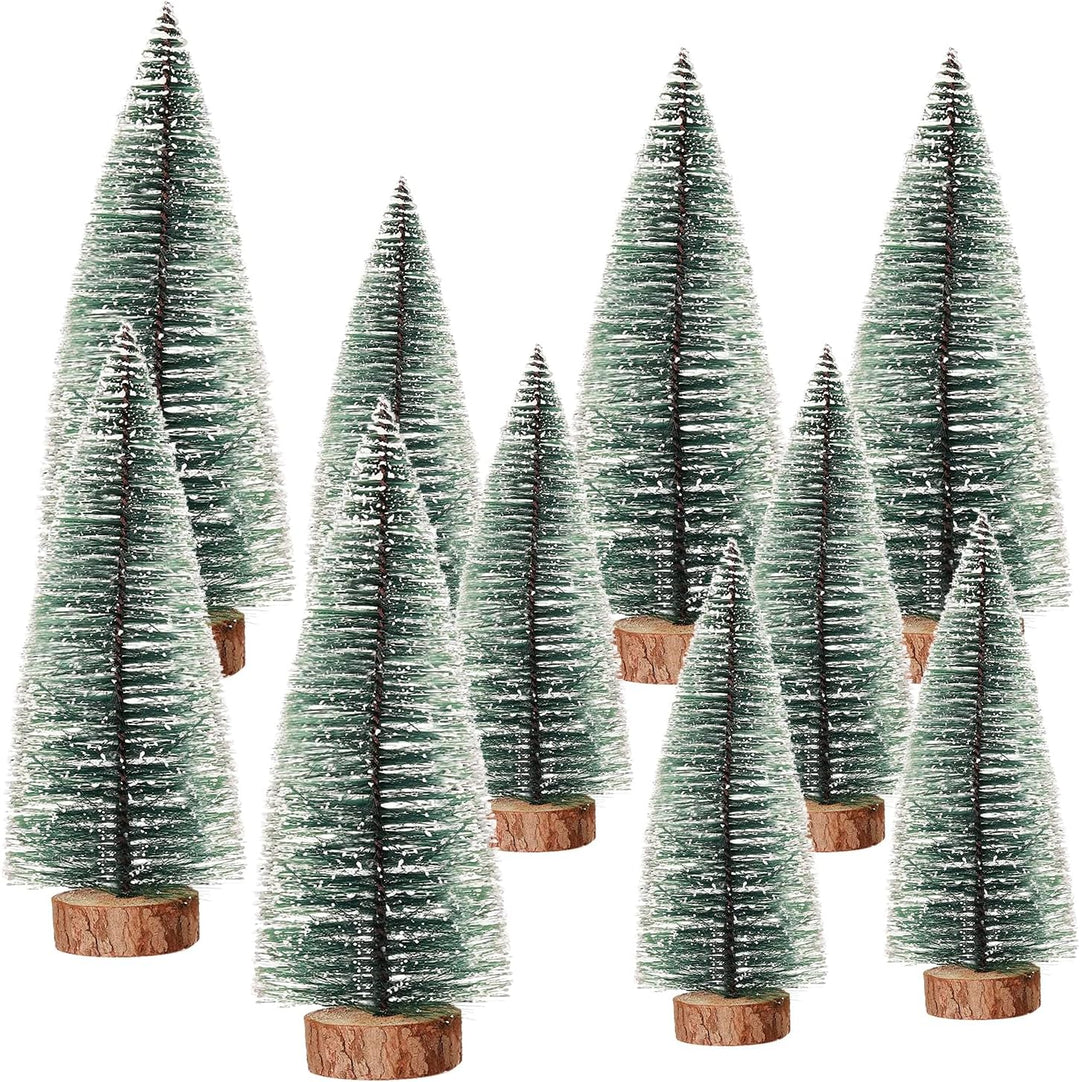 10 Stück Mini Tannenbaum Deko,Kleiner Tannenbaum Deko,Künstlich Klein Weihnachtsdeko,Mini Grün Tanne