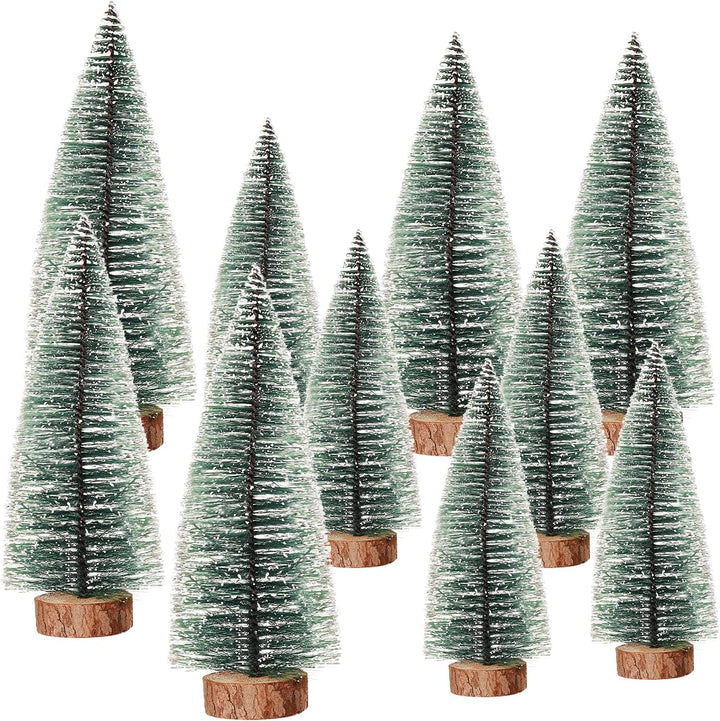 10 Stück Mini Tannenbaum Deko,Kleiner Tannenbaum Deko,Künstlich Klein Weihnachtsdeko,Mini Grün Tanne