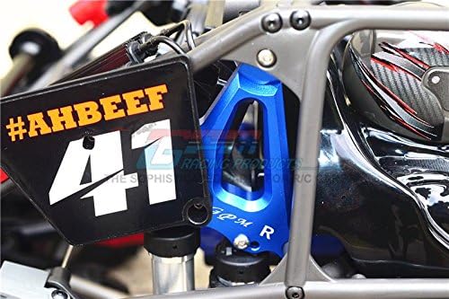 GPM for Traxxas Unlimited Desert Racer 4X4 (#85076-4) Aluminum Rear Damper Mount - 1Pr Set Gray Silv