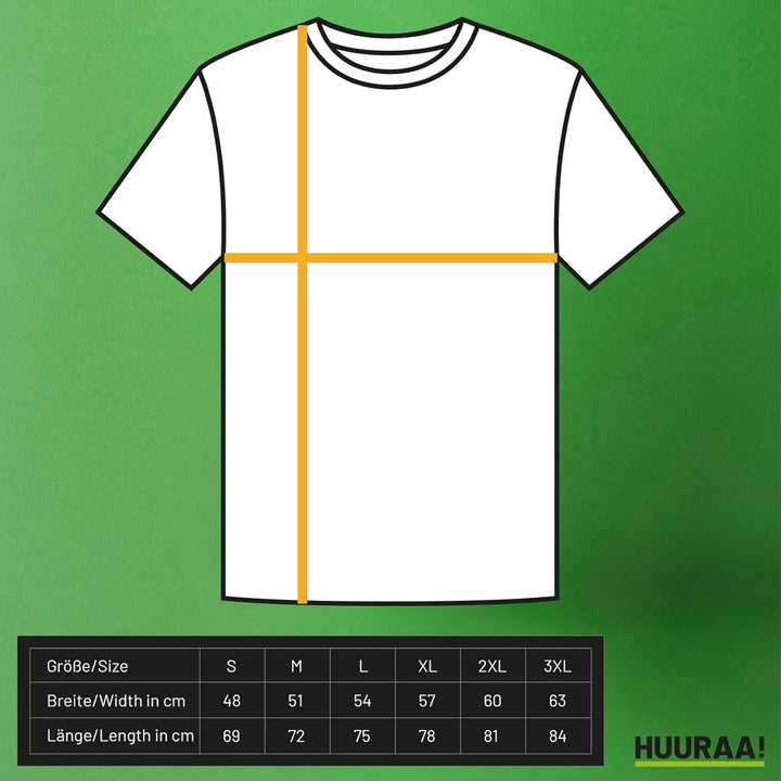 HUURAA Herren T-Shirt T-Rex I`m Cute Bio Baumwolle Fairtrade Oberteil Grösse S-3XL mit Motiv für all