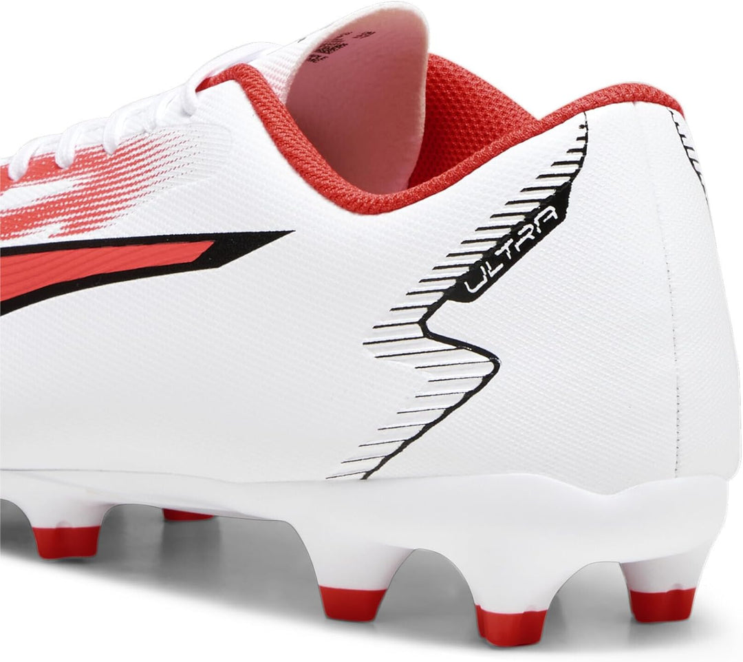 PUMA Herren Ultra Play Fg/Ag Fussballschuh 40.5 EU Puma White Puma Black Fire Orchid, 40.5 EU Puma W