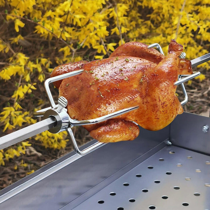 4 Stück Fleischklammer für Drehspiess Fleischnadeln BBQ Klammer Fleischnadel für Grillspiess Edelsta