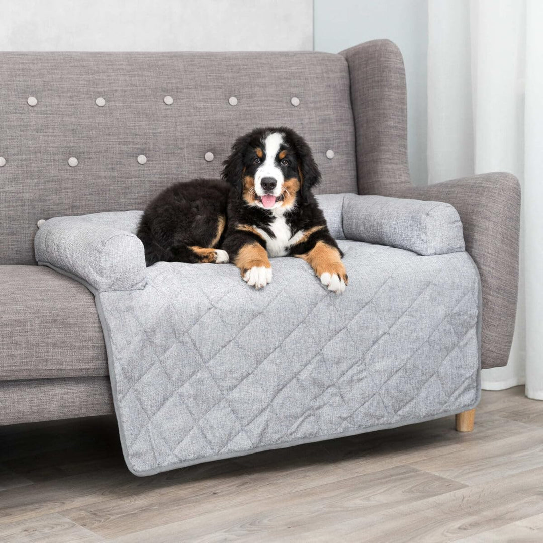 TRIXIE 37577 Polster-Schondecke Nero, eckig, 70 × 90 cm, hellgrau grau 924g, grau 924g