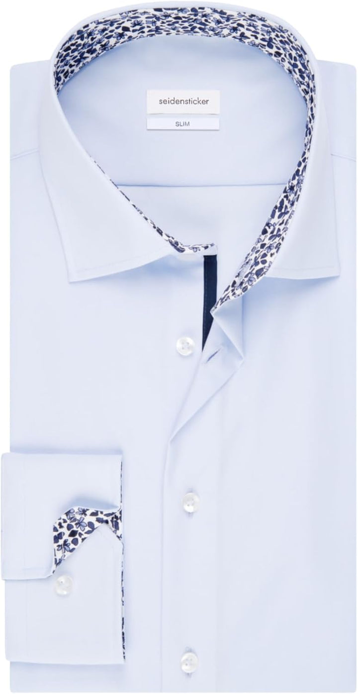 Seidensticker Herren Business-Hemd - Extra Slim Fit - Bügelfrei - Kent-Kragen - Langarm - 100% Baumw