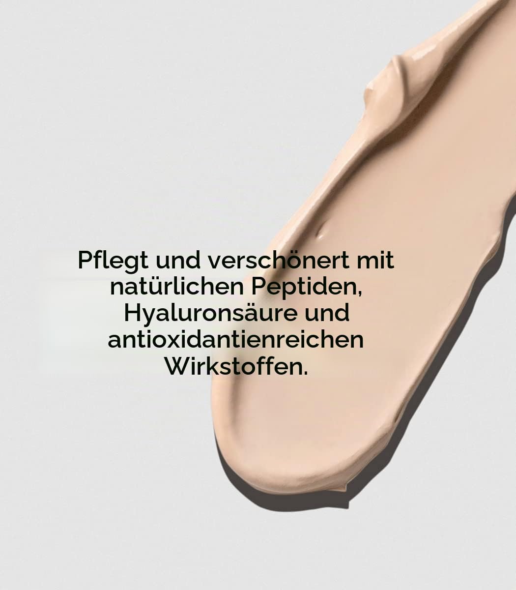 MÁDARA Organic Skincare | SKINONYM Semi-Matte Peptide Foundation, 10 PORCELAIN, 30ml – Gestärkt durc
