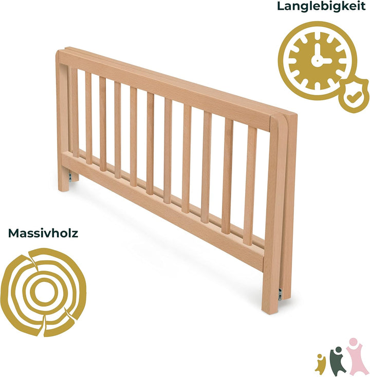 Geuther Bettschutzgitter in 90 und 140 cm, Farbe Natur, Grösse 90 cm Natur 90