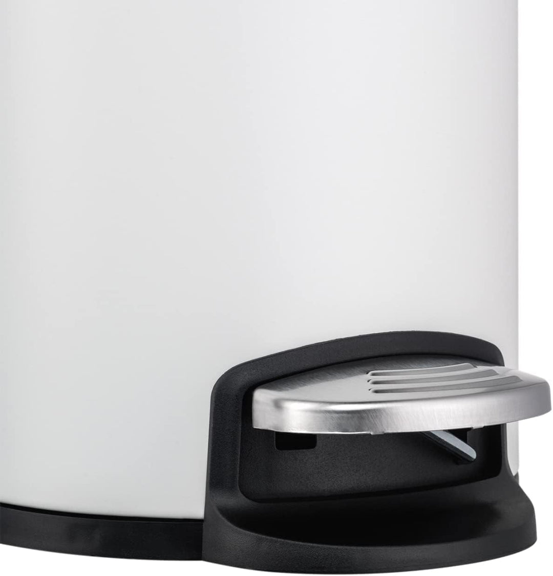 Wesco Kosmetik Abfallsammler in der Farbe mattschwarz, hochwertiges Stahlblech, 3 Liter Volumen, Fus