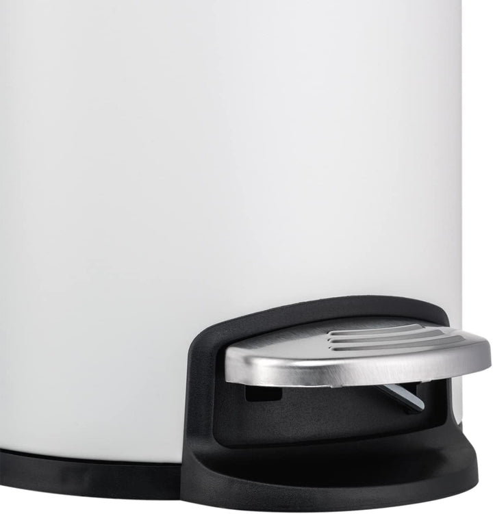 Wesco Kosmetik Abfallsammler in der Farbe sand matt, hochwertiges Stahlblech, 3 Liter Volumen, Fusst