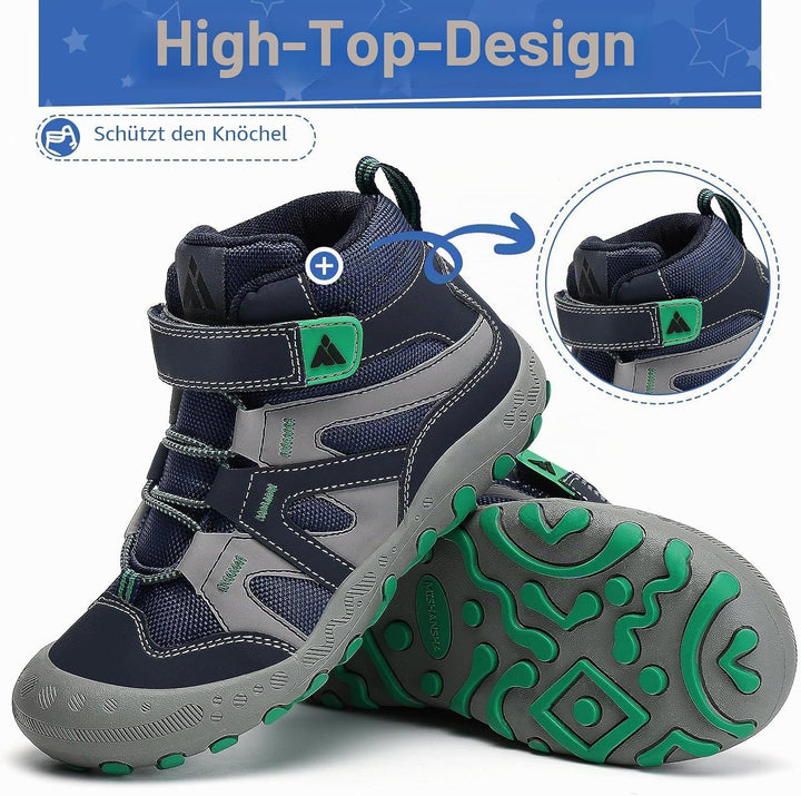 Mishansha Kinder Wanderschuhe rutschfest Trekkingschuhe Jungen Atmungsaktiv Outdoor Walkingschuhe Gr