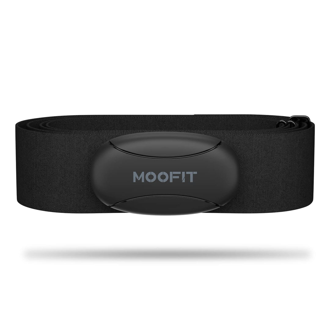 moofit HR8 Pulsmesser Brustgurt, Low Energy Echtzeit-Herzfrequenzdaten Bluetooth 5.0/ANT+, Grössere