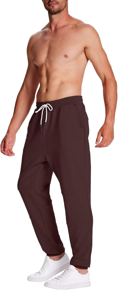 FEDTOSING Jogginghose Herren Fitness Spotshose Slim Fit Trainingshose Sweatpants Chino Baumwolle Tas