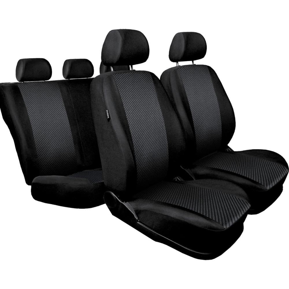 Mossa - Massgeschneiderte Sitzbezüge Auto kompatibel mit Volkswagen Caddy III Cargo (2004-2015) für