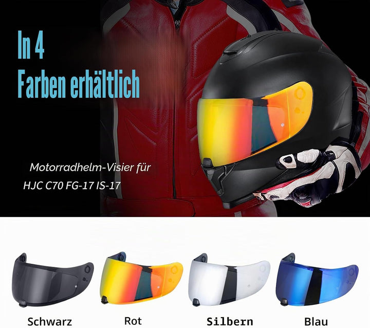 Helm Visier für C70 FG-17 IS-17,Motorradhelm Visier,Motorrad Windschutz Helm Objektiv Visier Vollges