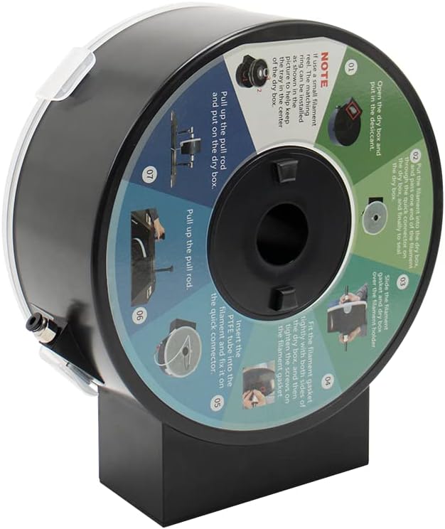 QIDI TECH Filament Trockner, 3D Drucker Filament Trockenbox, Dryer Box, Filament Halter kompatibel m