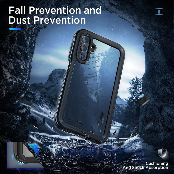 Miimall IP68 Wasserdicht Schutzhülle Kompatibel mit Samsung Galaxy A15 Hülle, PC+TPU A15 5G 4G Full