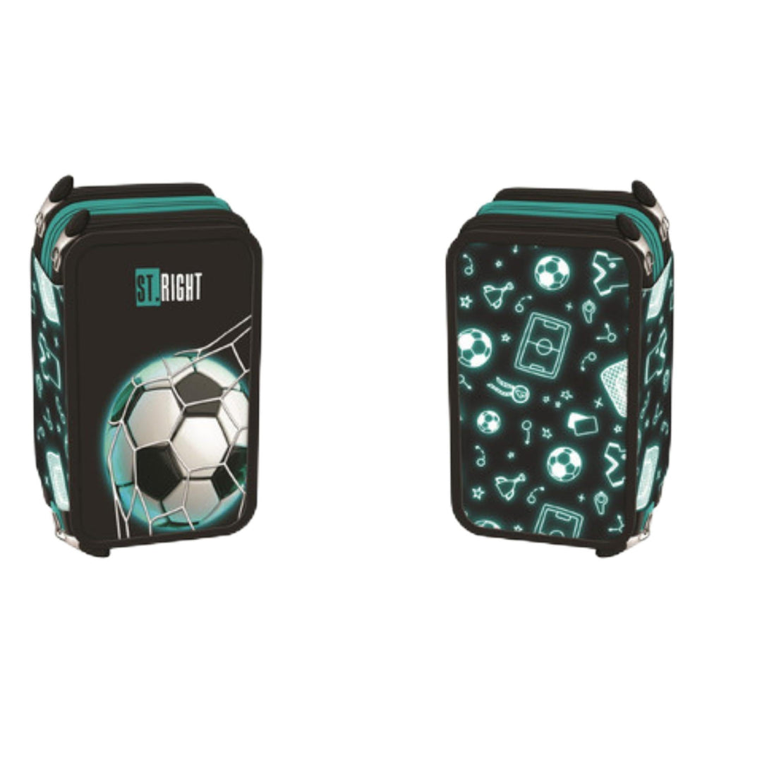 Goldkids - Federmäppchen 3 Fächer - Mäppchen für Mädchen und Jungen - Federmappe 3-Fach Federtasche