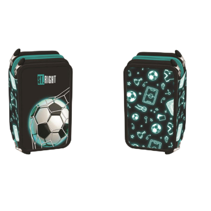 Goldkids - Federmäppchen 3 Fächer - Mäppchen für Mädchen und Jungen - Federmappe 3-Fach Federtasche