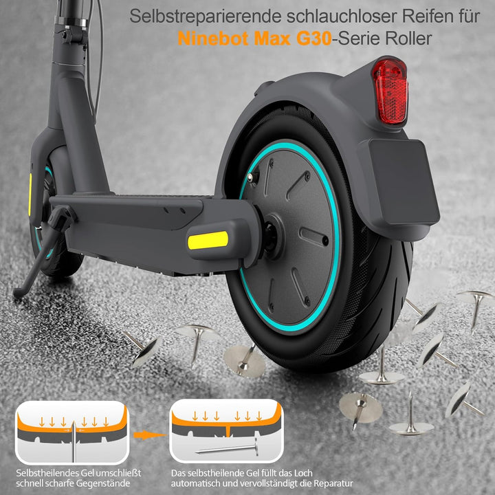VOLOHAS 60/70-6.5 Tubeless Reifen mit Ventil für Segway Ninebot Max G30 Vorne/Hinten Scooter Reifen