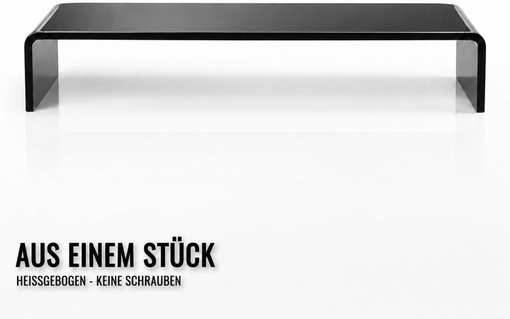 Acrylglas Monitorständer - Exklusive Bildschirmerhöhung aus deutscher Handarbeit - 10mm Monitor Stan