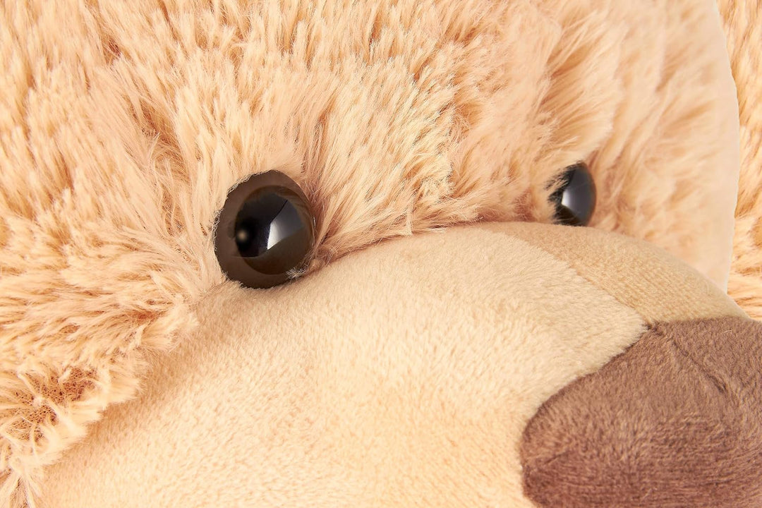 BRUBAKER XXL Teddybär 100 cm gross - Beige - Stofftier Plüschtier Kuscheltier, Beige