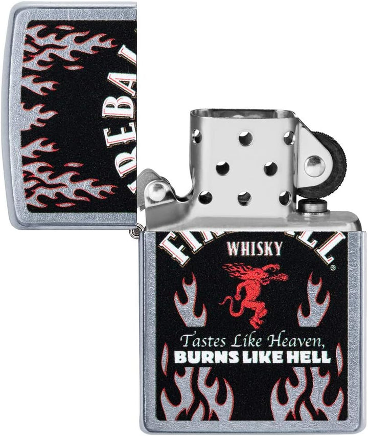 Zippo Feuerzeug Fireball Pocket, Sonstige, Chrome, Regular, Fireball