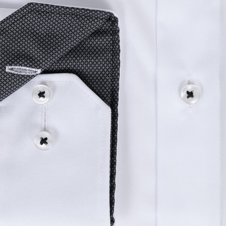 ETERNA Hemd Langarm | Comfort Fit | Bügelfrei, Knitterfrei | 100% Baumwolle 47 *Weiss-(00), 47 *Weis