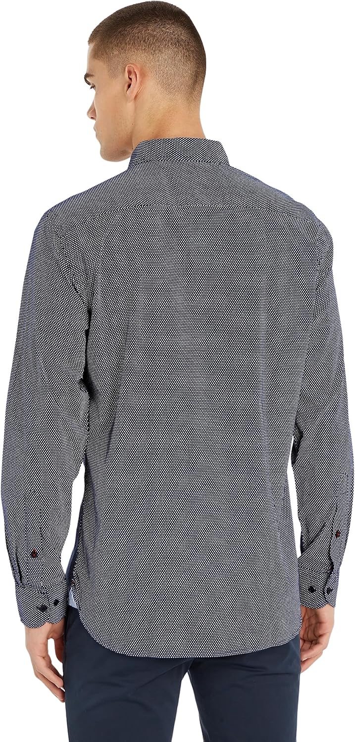 Tommy Hilfiger Regular Fit Hemd L Blau (Carbon Navy / White), L Blau (Carbon Navy / White)