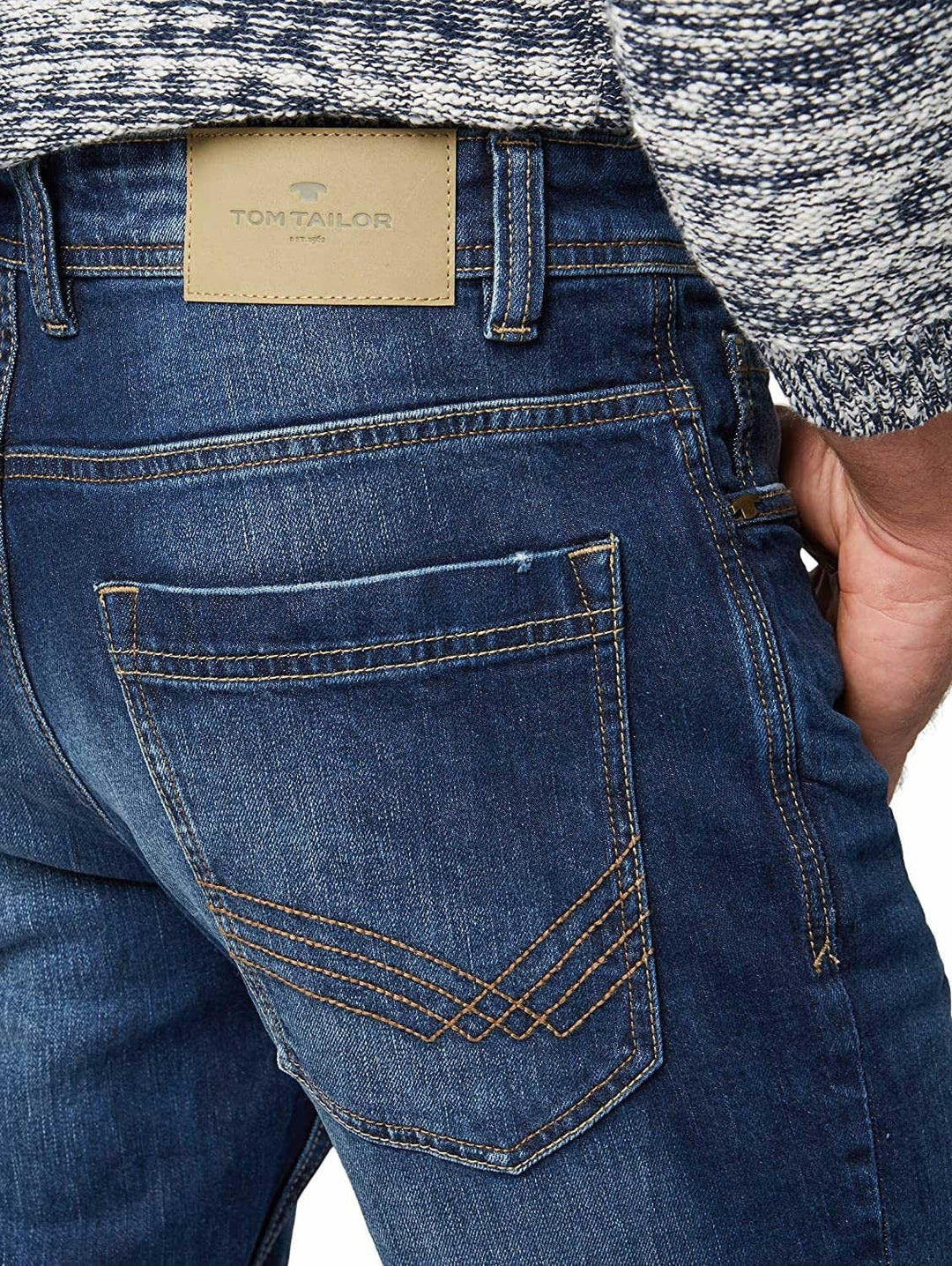 TOM TAILOR Herren Jeans 10622022 Josh Regular Slim 28W / 30L 10281 - Mid Stone Wash Denim, 28W / 30L