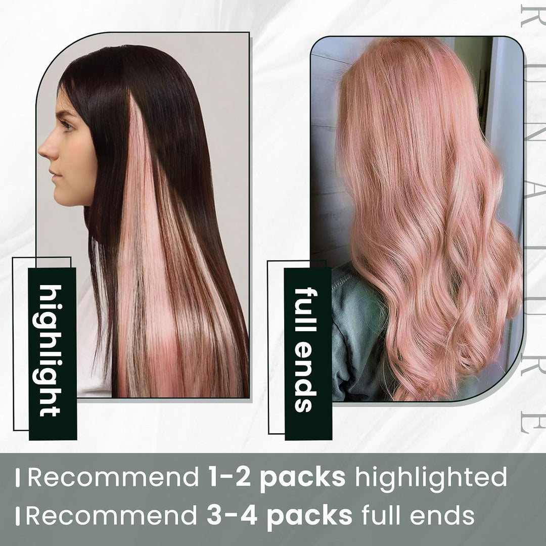 RUNATURE Tape Extensions Echthaar Posa 45cm Echte Haare 10 Stück Glatt Haarverlängerung 25g Unsichtb