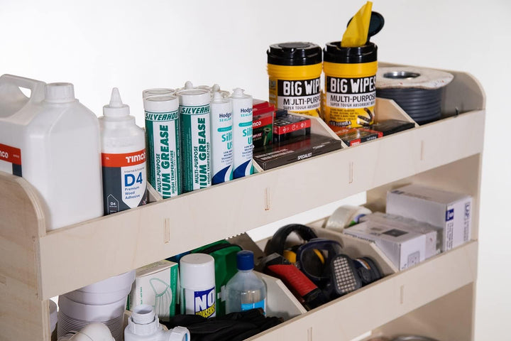 Vanify - Kompatibel mit Nissan NV300 / PRIMASTAR L2 2016+ Fahrzeugeinrichtung Fahrzeugregale, Beifah