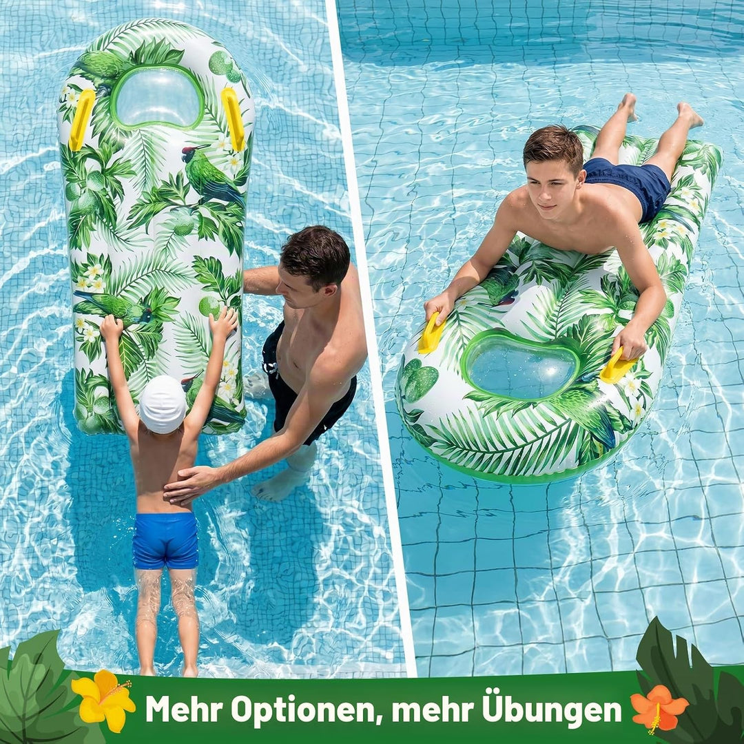 Surfbrett Aufblasbar, Yanghad Schwimmbrett Aufblasbar, Surfboard, Luftmatratze Wasser, für Wasserrut