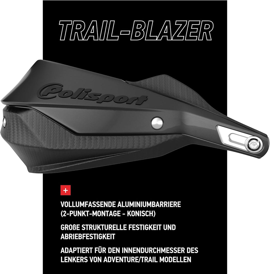 POLISPORT 8308800022 - Trail Blazer Handschutzprotektoren für CFMOTO 450MT (2024–2025) mit 2-Punkt-B