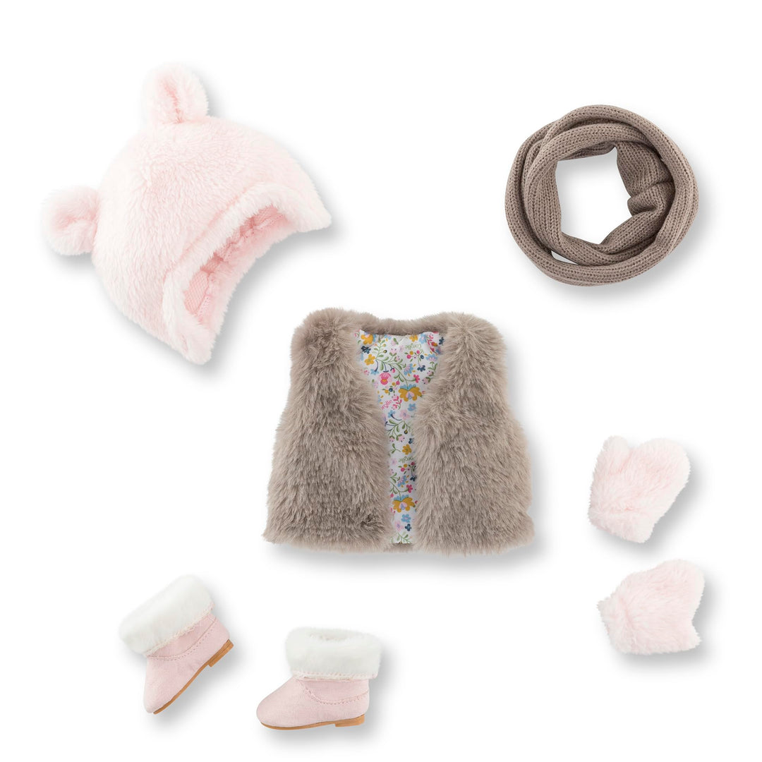 Winteroutfit Set, 7 Teile, Outfitset für alle 36cm MaCorolle Ankleidepuppen, ab 3 Jahre
