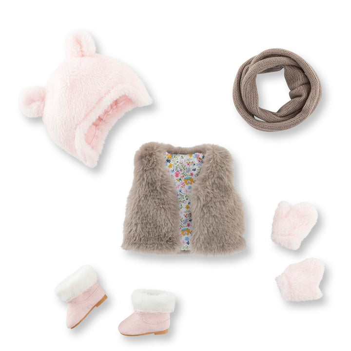 Winteroutfit Set, 7 Teile, Outfitset für alle 36cm MaCorolle Ankleidepuppen, ab 3 Jahre
