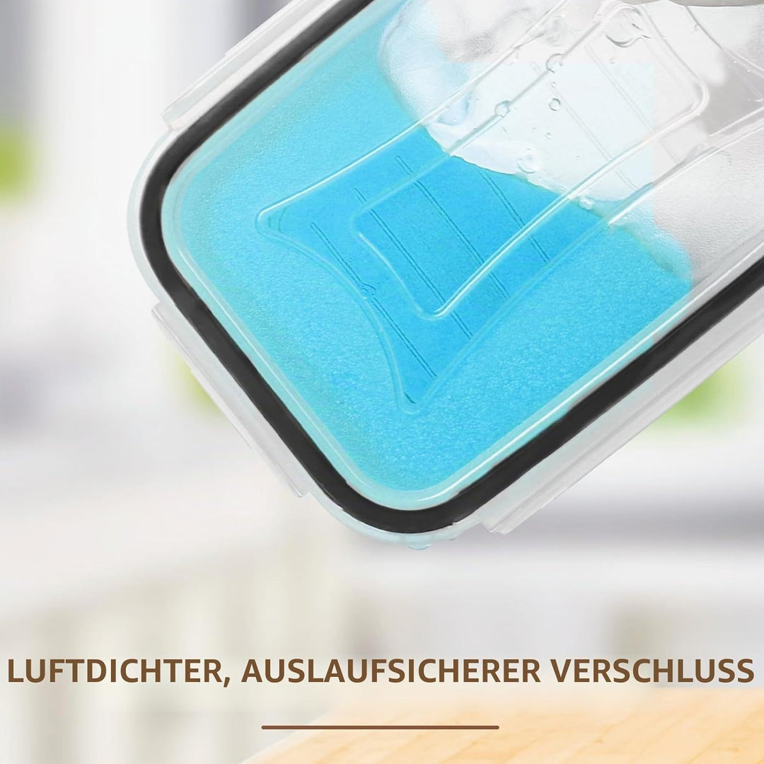 Skroam 36 Stück Kunststoffbehälter - Vorratsdosen mit Deckel - BPA-freie Müslibehälter- luftdichte L