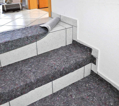 2x Alfa Treppenvlies 330 mm x 25 m Profi-Qualität selbstklebendes Abdeckvlies 230 g/m² für Treppen,