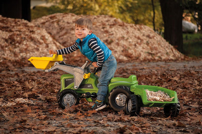 Rolly Toys Traktor rollyKiddy Futura (inkl. rollyKid Lader + Trailer, Heckkupplung, für Kinder von 2