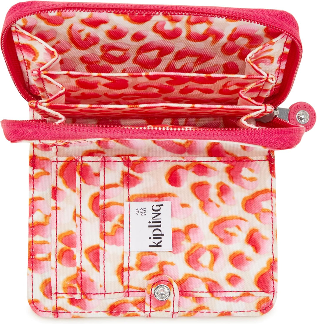 Kipling MONEY LOVE Mittelgrosse Geldbörse, Latin Cheetah (Rot), Latin Cheetah