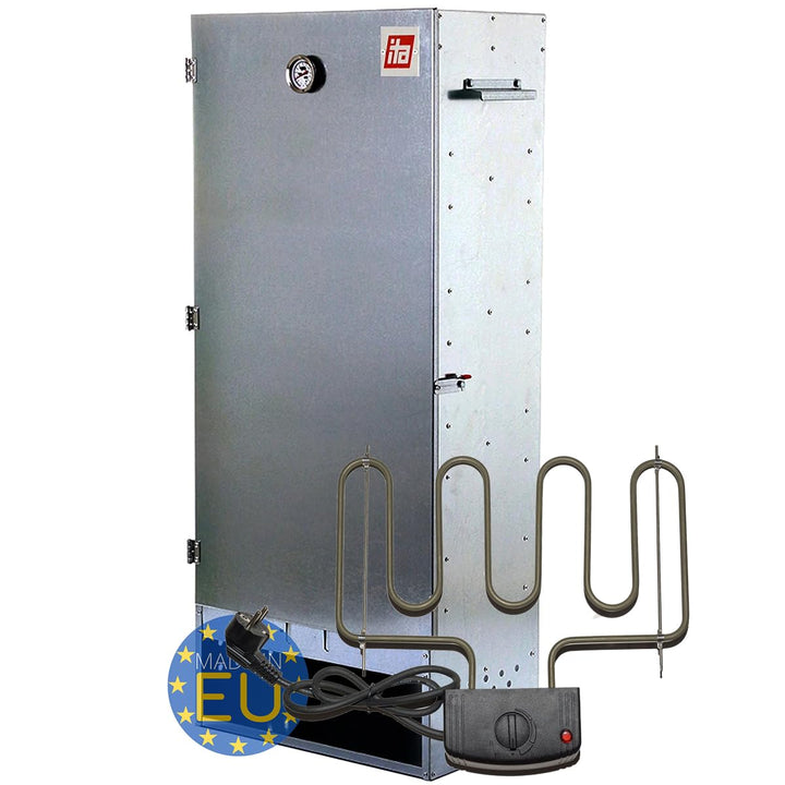 ITA Elektrischer Räucherofen 7003 - Premium XL Räucherschrank 111 cm mit Elektroheizung - Legierter