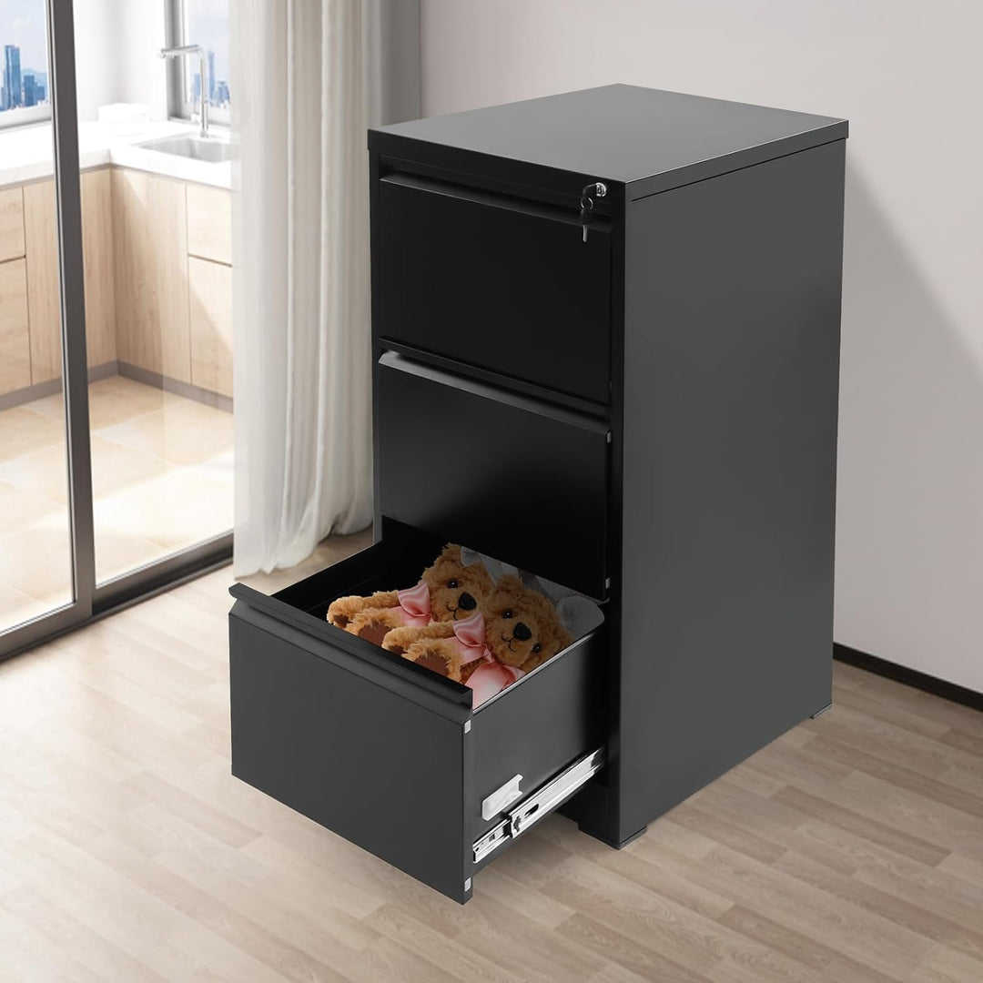 Hängeregisterschrank Aktenschrank Hängeregister Büroschrank 3 Schubladen Abschliessbar Modern Homeof