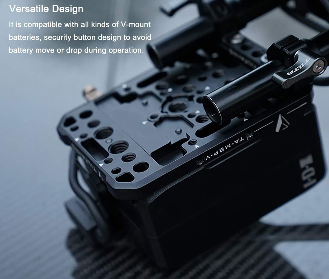 Tilta TA-MBP-K1-V Tiltaing Mini V-Mount Battery Plate + 15mm Rod Adapter (Big) (Batterien Nicht enth