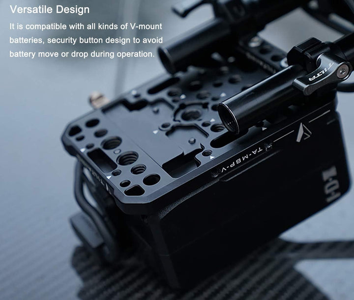 Tilta TA-MBP-K1-V Tiltaing Mini V-Mount Battery Plate + 15mm Rod Adapter (Big) (Batterien Nicht enth