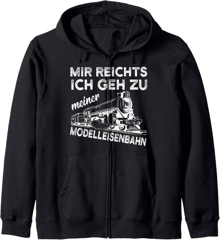 Modelleisenbahn Eisenbahn Modellbau lustiger Spruch Geschenk Kapuzenjacke