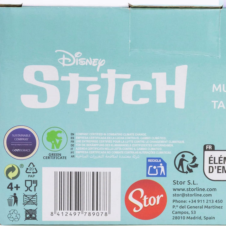 KERAMIKTASSE 3D 375 ML STITCH, Einfarbig, 1 Unidad (Paquete de 1), Einfarbig