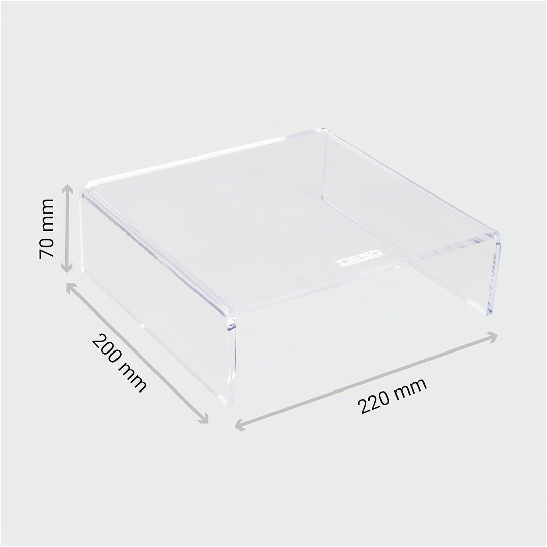 Desq Acryl Monitorständer Höhe 7 cm Dutch Design, 1539, transparent Standard, Standard