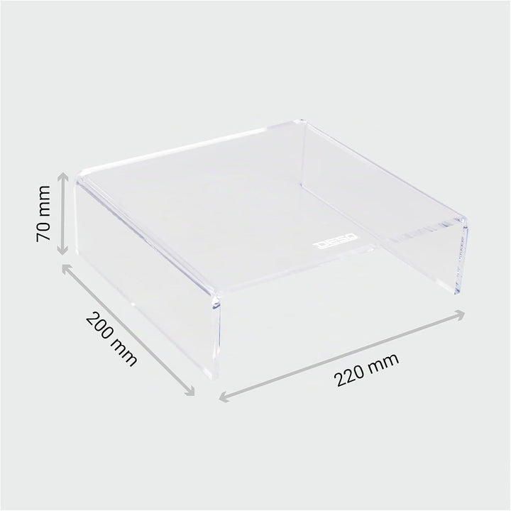 Desq Acryl Monitorständer Höhe 7 cm Dutch Design, 1539, transparent Standard, Standard